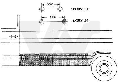 3051.41 VAN WEZEL Боковина