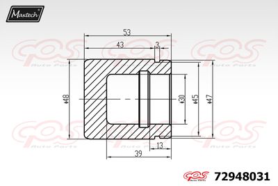 72948031 MAXTECH Поршень, корпус скобы тормоза