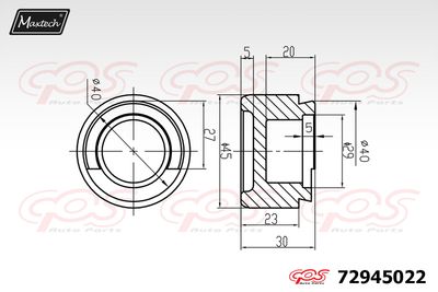 72945022 MAXTECH Поршень, корпус скобы тормоза