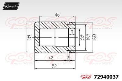 72940037 MAXTECH Поршень, корпус скобы тормоза