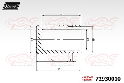 72930010 MAXTECH Поршень, корпус скобы тормоза