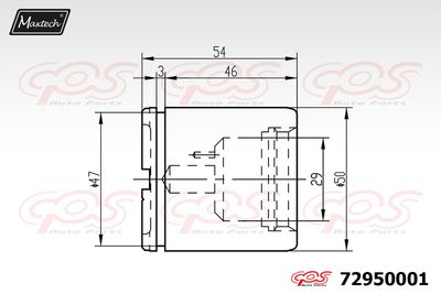 72950001 MAXTECH Поршень, корпус скобы тормоза