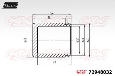 72948032 MAXTECH Поршень, корпус скобы тормоза