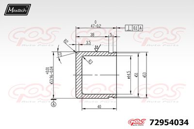 72954034 MAXTECH Поршень, корпус скобы тормоза