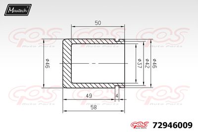 72946009 MAXTECH Поршень, корпус скобы тормоза