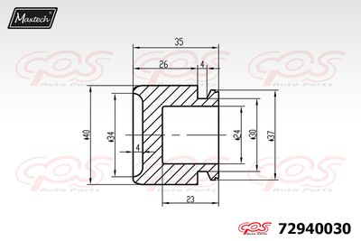 72940030 MAXTECH Поршень, корпус скобы тормоза