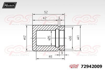 72942009 MAXTECH Поршень, корпус скобы тормоза