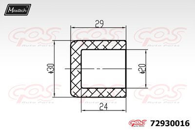 72930016 MAXTECH Поршень, корпус скобы тормоза