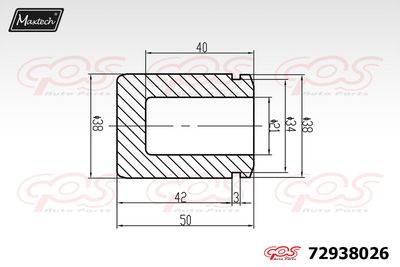 72938026 MAXTECH Поршень, корпус скобы тормоза