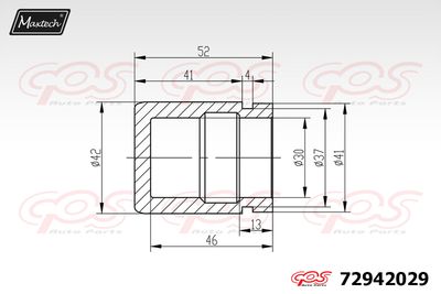 72942029 MAXTECH Поршень, корпус скобы тормоза