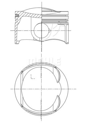 033PI00109000 MAHLE Поршень