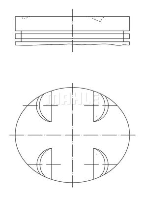 0831200 MAHLE Поршень