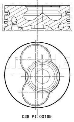 028PI00169001 MAHLE Поршень