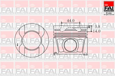 PK15000 FAI AutoParts Поршень