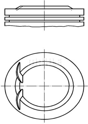 0382500 MAHLE Поршень