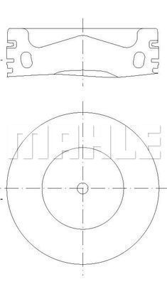 028PI00158002 MAHLE Поршень