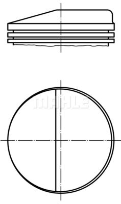 0016802 MAHLE Поршень