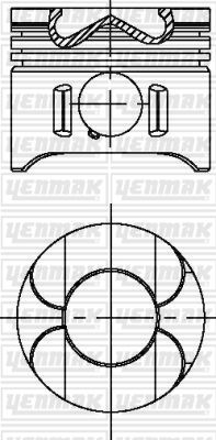 3104697000 YENMAK Поршень