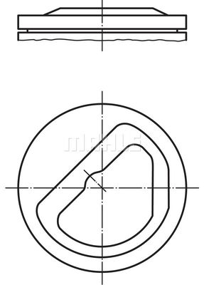 0821202 MAHLE Поршень