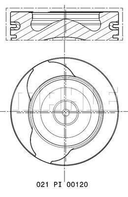 021PI00120001 MAHLE Поршень