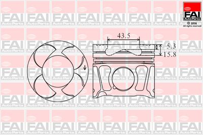 PK8000 FAI AutoParts Поршень