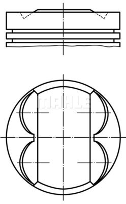 0343002 MAHLE Поршень