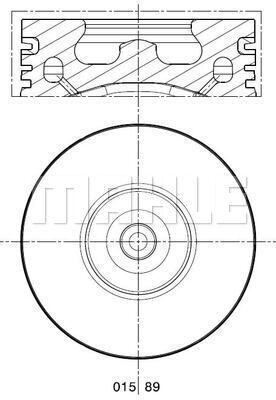 0158910 MAHLE Поршень