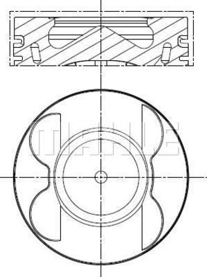 001PI00178001 MAHLE Поршень