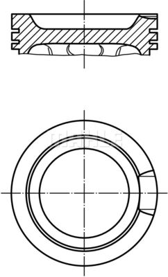 0331400 MAHLE Поршень