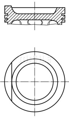 0347400 MAHLE Поршень