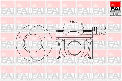 PK4000 FAI AutoParts Поршень