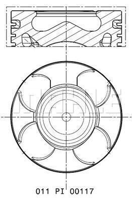 011PI00117001 MAHLE Поршень