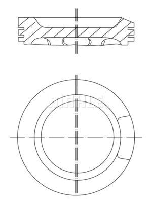 0330401 MAHLE Поршень