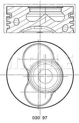 0309701 MAHLE Поршень