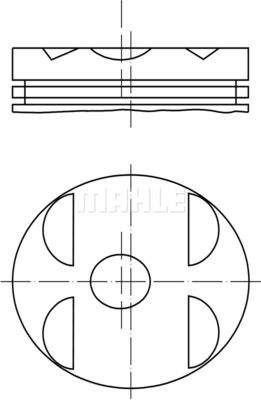 0010400 MAHLE Поршень