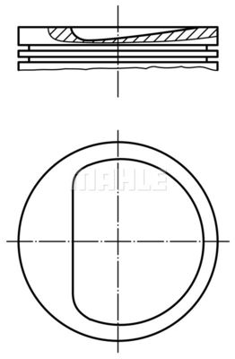 0114501 MAHLE Поршень