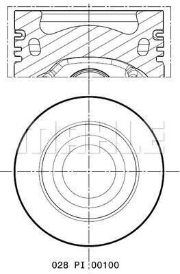 028PI00100000 MAHLE Поршень