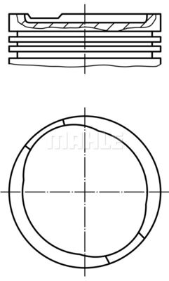 0116502 MAHLE Поршень