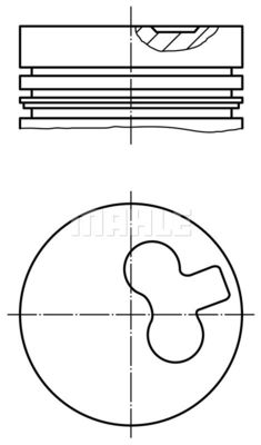 0115401 MAHLE Поршень