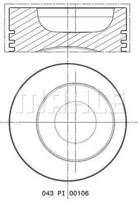 5034801 MAHLE Поршень