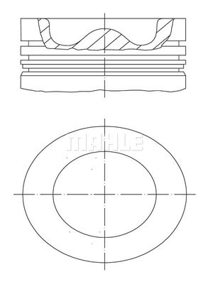 028PI00152002 MAHLE Поршень