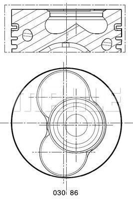 0308601 MAHLE Поршень