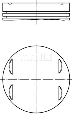 0831302 MAHLE Поршень