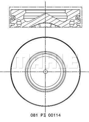 081PI00114002 MAHLE Поршень