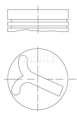 6405702 MAHLE Поршень