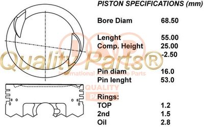 10020060 IAP QUALITY PARTS Поршень