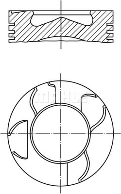 0031501 MAHLE Поршень