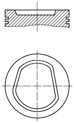 0304203 MAHLE Поршень