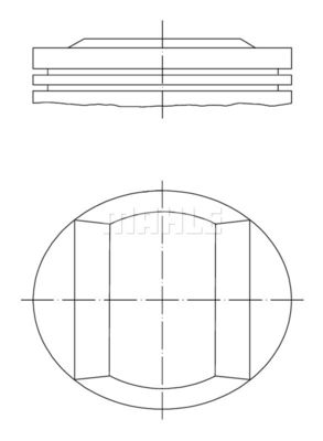 0052100 MAHLE Поршень