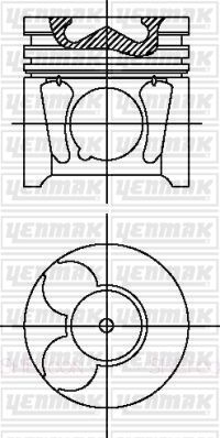 3104497000 YENMAK Поршень